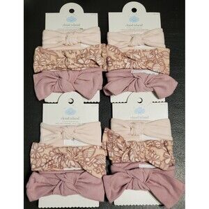 Cloud Island Girl's 3-Pack Head Wrap-ONE SIZE-Size NB 0-3 Months- LOT OF 4 - NEW